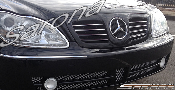 Custom Mercedes S Class Sedan Grill (2003 - 2006) - $399.00 (Manufacturer Sarona, Part #MB-012-GR)